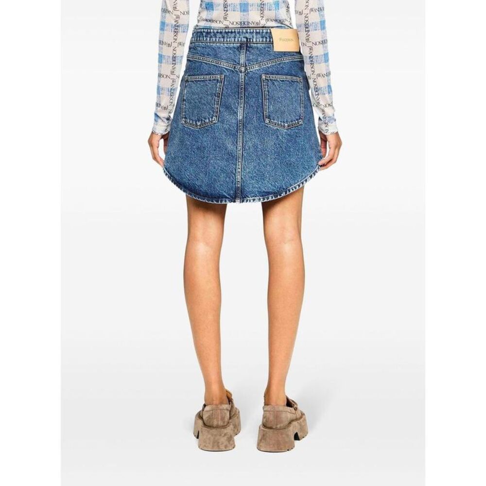JW ANDERSON Asymmetrical Hem Denim Skirt Women MIDBLUE Skirts